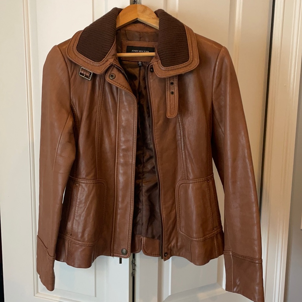 Jones of New York Leather Jacket